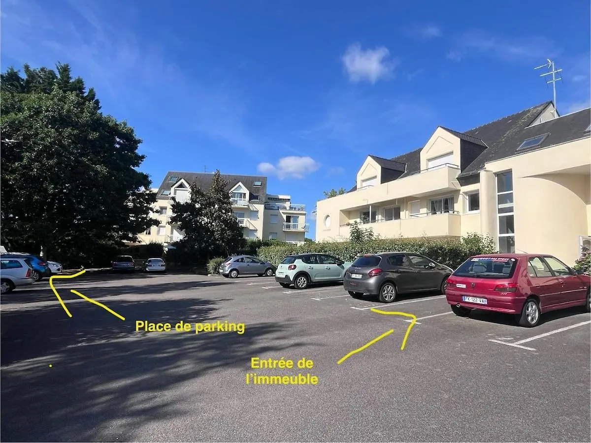 아파트 Vannes - Location Appartement 2 Personnes -Vue Sur Jardin