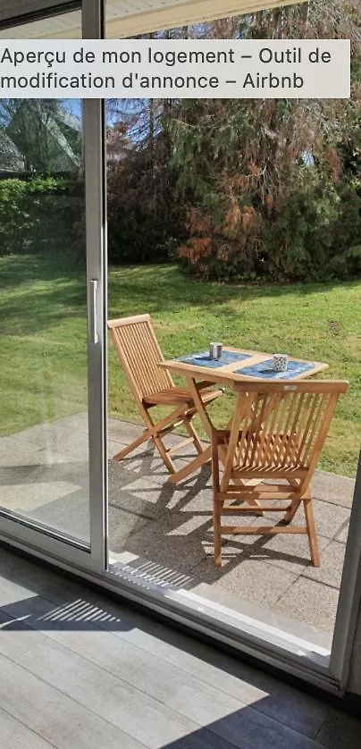 Vannes - Location Appartement 2 Personnes -Vue Sur Jardin